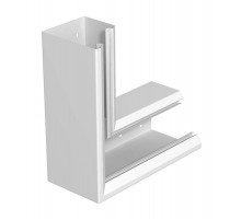 Плоский угол кабельного канала Rapid 80 133x110 мм (сталь,белый) (GEK-SAFS133110P)  6282720  OBO Bettermann