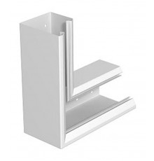 Угол плоский кабель-канала Rapid 80, 133x110 мм (без крышки) сталь, светло-серый RAL7035  6282722  OBO Bettermann