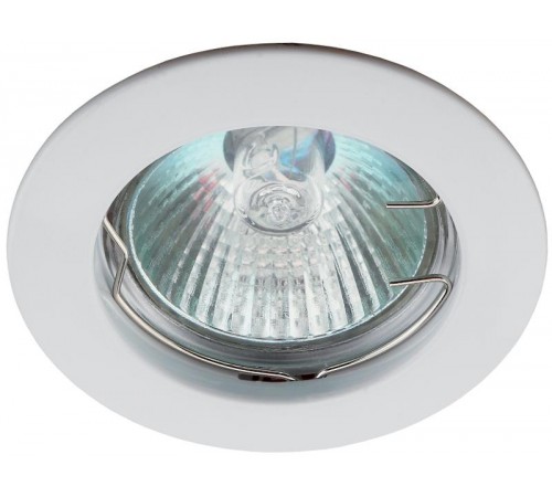 Светильник точечный встраиваемый под лампу KL1 50Вт MR16 белый литой  C0043653  ЭРА