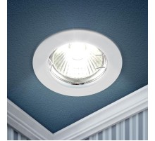 Светильник точечный встраиваемый под лампу KL1 50Вт MR16 белый литой  C0043653  ЭРА