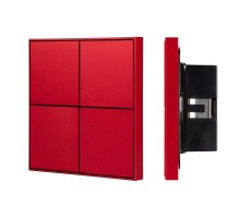 INTELLIGENT ARLIGHT Кнопочная панель KNX-304-23-IN Rose Red (BUS, Frame) (IARL, IP20 Металл, 2 года)  039668  Arlight