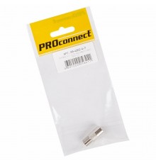 Переходник антенный, (гнездо F - штекер TV), (1шт.) (пакет) PROconnect  05-4303-4-7  PROconnect