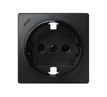 Simon 73 Накладка со шторками на розетку с/з, S73 Loft, графит  73041-62  Simon