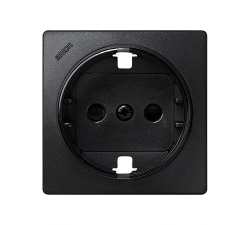 Simon 73 Накладка со шторками на розетку с/з, S73 Loft, графит  73041-62  Simon