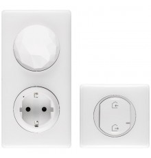 Пакет Умный стартовый Celiane(шлюз WiFi+розетка умная с/з16А 230В+главн.беспроводн.выкл."Я дома/Я вне дома"; рамки бел.)бел.Netatmo  064820  Legrand