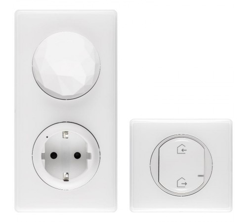 Пакет Умный стартовый Celiane(шлюз WiFi+розетка умная с/з16А 230В+главн.беспроводн.выкл."Я дома/Я вне дома"; рамки бел.)бел.Netatmo  064820  Legrand