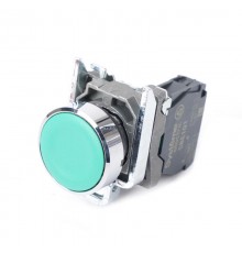 Кнопка SB4 в сборе модульная 22мм зеленая с возвратом металл 1НО  SB4BA31  SE