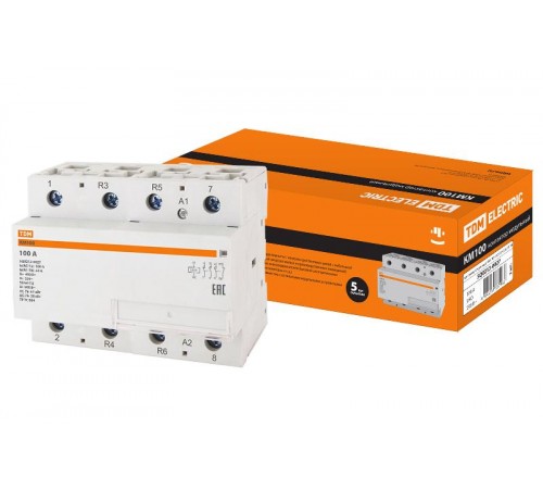 Контактор модульный КМ100/4-100 3НО;1НЗ  SQ0213-0027  TDM