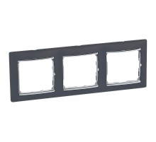 Valena Ноктюрн/Серебро Рамка 3-ая горизонт.  770393  Legrand