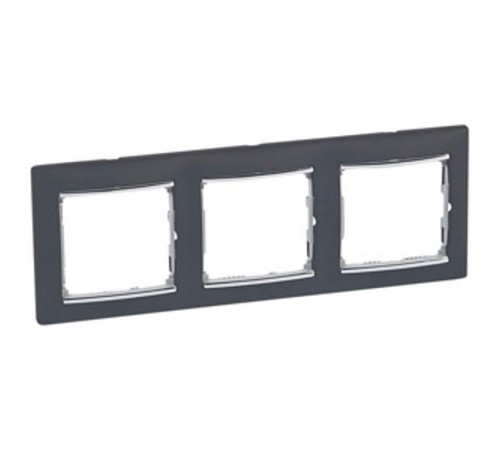 Valena Ноктюрн/Серебро Рамка 3-ая горизонт.  770393  Legrand