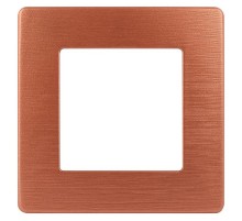 Рамка для розеток и выключателей серия 12 12-5101-14 на 1 пост, сатин, медь  Б0052507  ЭРА