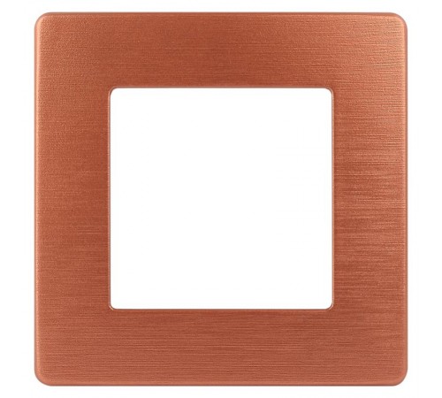 Рамка для розеток и выключателей серия 12 12-5101-14 на 1 пост, сатин, медь  Б0052507  ЭРА