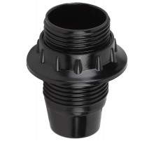 Патрон Е14 с кольцом,бакелит, черный (x50)  Б0044080  ЭРА