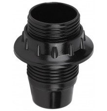 Патрон Е14 с кольцом,бакелит, черный (x50)  Б0044080  ЭРА