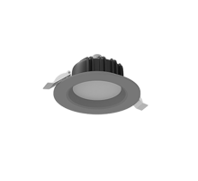 Cветильник светодиодный Downlight круглый встраиваемый 120*65 мм 11W 3000K IP54 RAL7045 серый муар  V1-R0-H0011-10000-4401130  VARTON