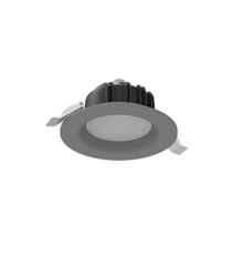 Cветильник светодиодный Downlight круглый встраиваемый 120*65 мм 11W 3000K IP54 RAL7045 серый муар  V1-R0-H0011-10000-4401130  VARTON