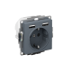 AtlasDesign Грифель Розетка 16А c 2 USB A+A, 5В/2,4А, 2х5В/1,2А, механизм  ATN000730  SE