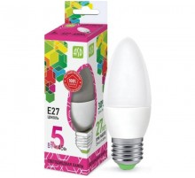 Лампа светодиодная LED-СВЕЧА-standard 5Вт 230В Е27 6500К 450Лм  4690612034096  ASD
