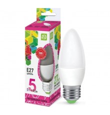 Лампа светодиодная LED-СВЕЧА-standard 5Вт 230В Е27 6500К 450Лм  4690612034096  ASD