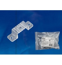 Крепление для LED ленты 220В 14-16x7мм. прозрачный, UCC-K14 CLEAR 100 POLYBAG 100 шт/упак  UL-00000867  Uniel