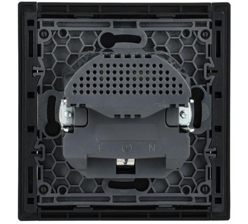 FORTE&PIANO Розетка с заземлением, со шторками в/к 16А USB A+A 3,1А FP145 черный  FP-R14-16-U21-D31-K02  IEK