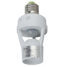 Датчик движения MD 015 белый E27 60Вт 360гр 6м IP20 (50/1600)  Б0043792  ЭРА