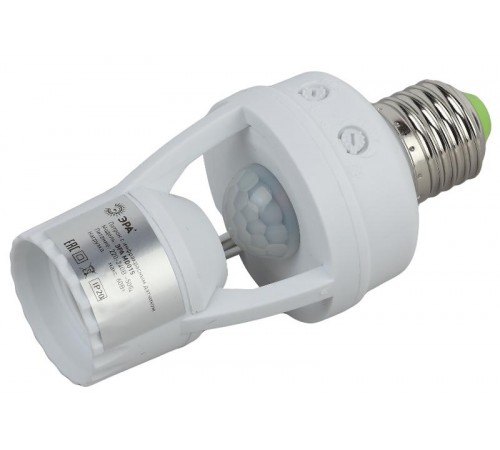 Датчик движения MD 015 белый E27 60Вт 360гр 6м IP20 (50/1600)  Б0043792  ЭРА