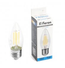 Лампа светодиодная, (7W) 230V E27 6400K, LB-66  38272  FERON