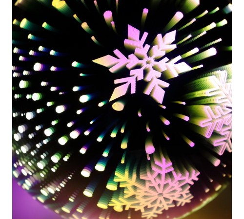 Шар с внутренней проекцией Снежинки, ENGDS-15   3*AAA, IP20  Б0051951  ЭРА