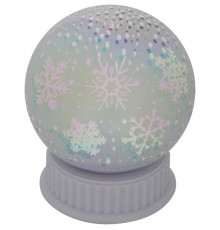 Шар с внутренней проекцией Снежинки, ENGDS-15   3*AAA, IP20  Б0051951  ЭРА