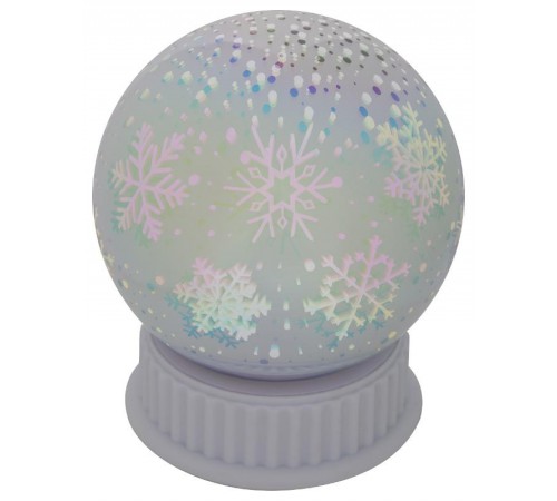 Шар с внутренней проекцией Снежинки, ENGDS-15   3*AAA, IP20  Б0051951  ЭРА