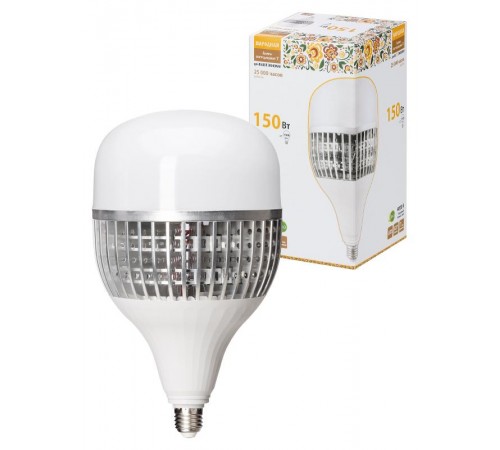 Лампа светодиодная T-150 Вт-230 В-4000 К-E27 (170x295 мм) НАРОДНАЯ  SQ0340-1640  TDM