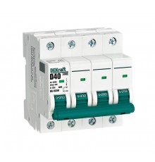 Выключатель автоматический без теплозащиты четырехполюсный ВА-103М 4P 40А характеристика D 6кА  12569DEK  Dekraft