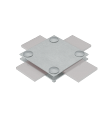 Соединитель крестообразный для полосы до 50 мм с 2 пластинами HD  2XS-B50 HD  КМ - профиль