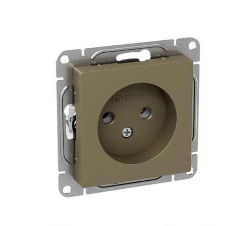 Механизм розетки, 16А, без заземления, без шторок, шампань Эпика  UP1-SOC-100 EKF