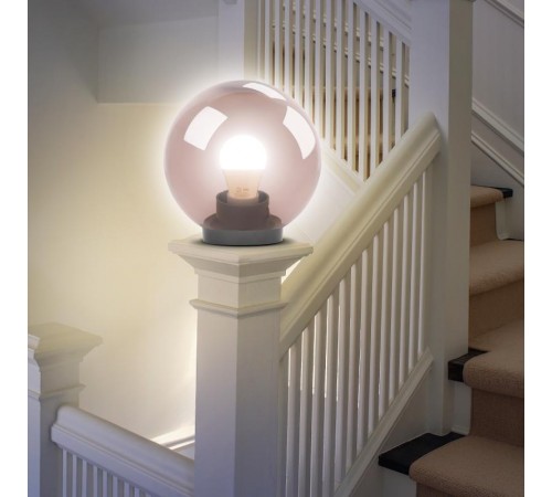 Светильник садово-парковый НТУ 01-150-405 без опоры, шар дымчатый D=400 mm  Б0048069  ЭРА