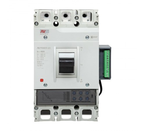 Выключатель автоматический AV POWER-3/3 400А 50kA ETU2.2  mccb-33-400-2.2-av  EKF