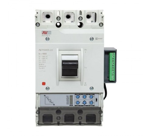 Выключатель автоматический AV POWER-3/3 400А 50kA ETU2.2  mccb-33-400-2.2-av  EKF
