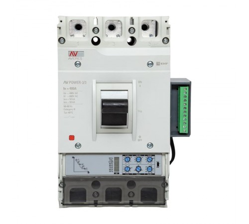 Выключатель автоматический AV POWER-3/3 400А 50kA ETU2.2  mccb-33-400-2.2-av  EKF