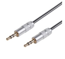 AUX-кабель в гибкой металлической оплетке 3.5 мм 1 м  18-4091  REXANT