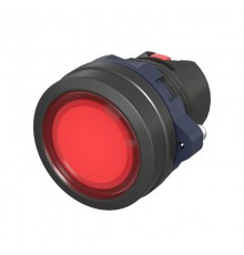 Головка кнопки плоская прозрачная без фиксации, красная  M22P-FMLRP  DKC