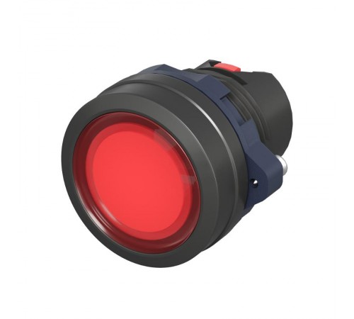 Головка кнопки плоская прозрачная без фиксации, красная  M22P-FMLRP  DKC