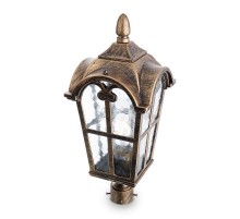 Светильник садово-парковый PL104 60W 230V E27 150*150*380мм черное золото (на столб 0,38м) ДИАМЕТР ОСНОВАНИЯ 45 мм  11296  FERON