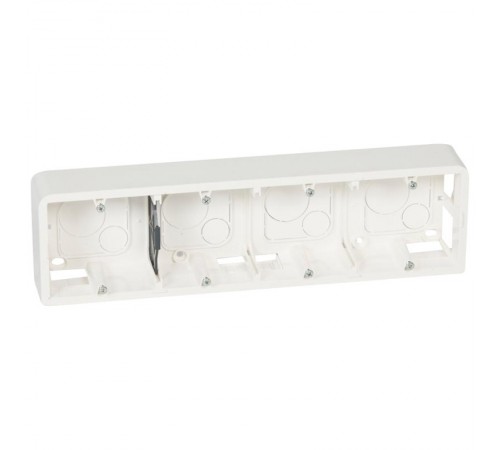 Коробка Mosaic накладная белая 10м 40мм  080284  Legrand