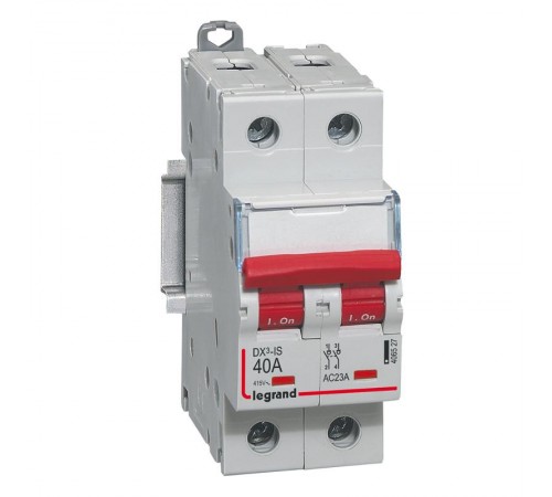 Выключатели-разъединители DX3-IS - дистанционное управление - 2П - 400 В~ - 40 А - 2 модуля  406527  Legrand