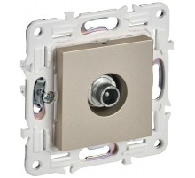 SKANDY Розетка TV проходная SK-A17Sh шампань  SK-A10-P-K37  IEK