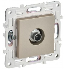 SKANDY Розетка TV проходная SK-A17Sh шампань  SK-A10-P-K37  IEK