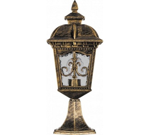 Светильник садово-парковый PL4094 60W 230V E27 175*175*350MM черное золото (на постамент)  11521  FERON