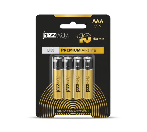 Элементы питания LR03 PREMIUM Alkaline BL-4  .5002197  JAZZway