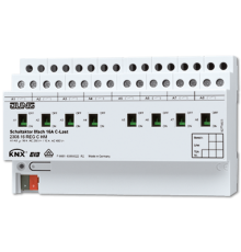 Актуатор коммутирующий, 8 групп, оптимизирован для работы с ёмкостной нагрузкой, измерение рабочего тока по каналам, монтаж на DIN-рейку, 8 модулей; K